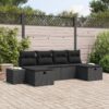 3360754 1 Set de canapele pentru grădină 6 pcs Negru 55 x 62 x 69 cm 3360754 1
