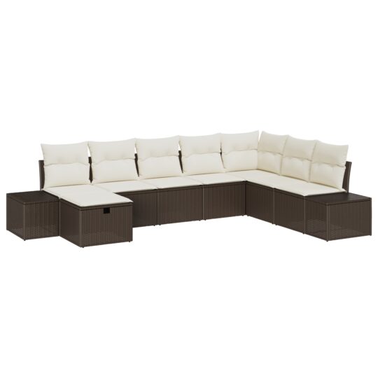 3360759 2 Set de canapele pentru grădină 8 pcs Maro 55 x 62 x 69 cm 3360759 2