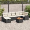 3360904 1 Set de canapele pentru grădină 8 pcs Negru Rattan poli 3360904 1