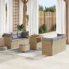 3361437 1 Set de canapele pentru grădină 9 pcs Bej poliratan 3361437 1