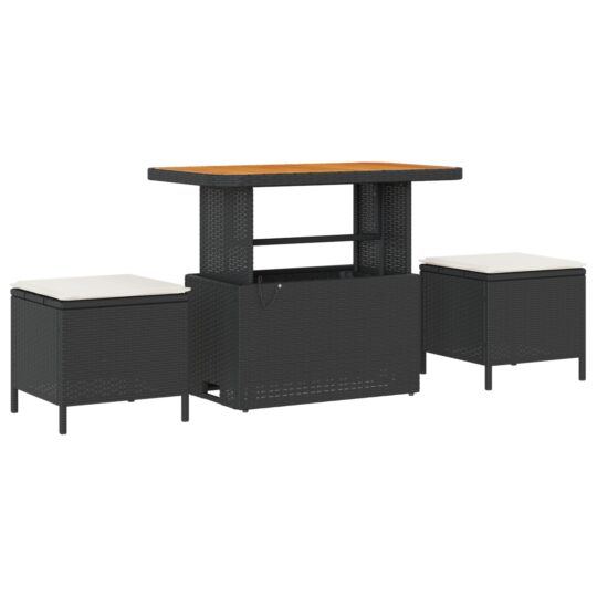 3362065 4 Set de canapele pentru grădină 13 pcs Negru poliratan 3362065 4