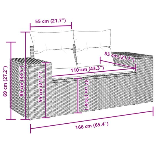 3362069 11 Set de canapele pentru grădină 14 pcs Negru poliratan 3362069 11