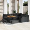 3362554 1 Set de canapele pentru grădină 12 pcs Negru Rattan poli 3362554 1