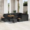 3362949 1 Set de canapele pentru grădină 12 pcs Negru Rattan poli 3362949 1