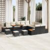3362980 1 Set de canapele pentru grădină 14 pcs Negru Rattan poli 3362980 1