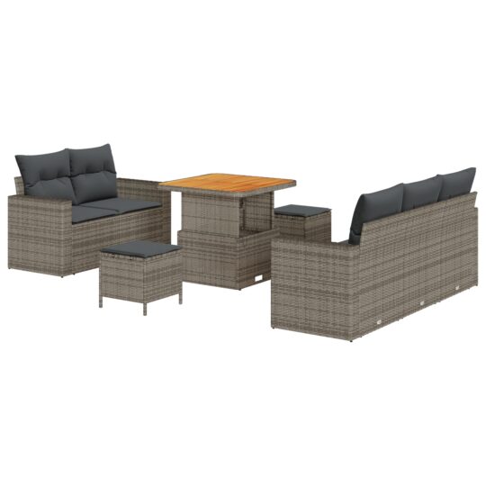 Alternative view of Set de canapele pentru grădină Manual 8 pcs Gri 80 x 80 x 71 cm