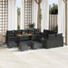 3363759 1 Set de canapele pentru grădină 14 pcs Negru Rattan poli 3363759 1