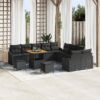 3364659 1 Set de canapele pentru grădină 13 pcs Negru 100 x 100 x 71 cm 3364659 1
