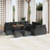 3364669 1 Set de canapele pentru grădină 13 pcs Negru 100 x 100 x 71 cm 3364669 1