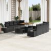 3364714 1 Set de canapele pentru grădină 11 pcs Negru 100 x 100 x 71 cm 3364714 1