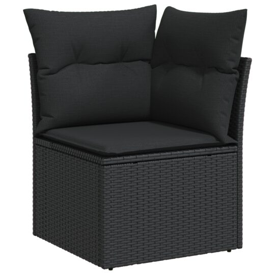 3364864 7 Set de canapele pentru grădină cu pernă 8 pcs Negru Rattan poli 3364864 7