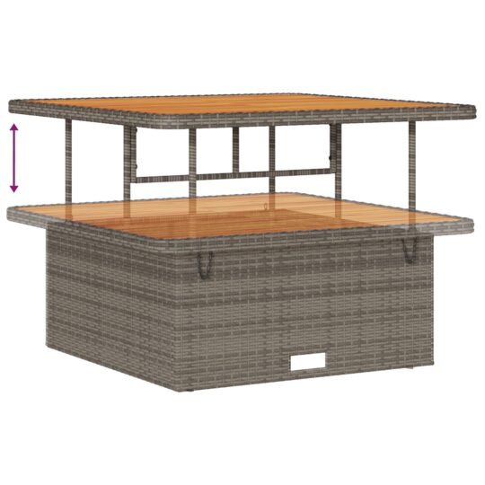 3364898 10 Set de canapele pentru grădină cu pernă 12 pcs Gri Rattan poli 3364898 10