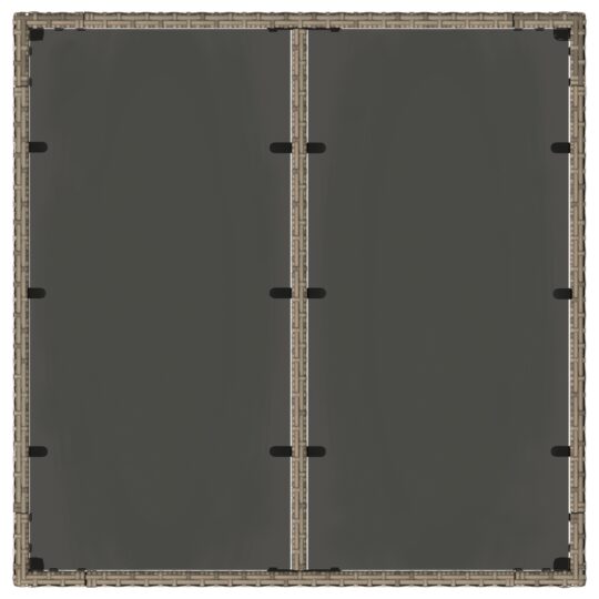 3365385 8 Set de masă pentru grădină 3 pcs Gri și Brown 90 x 90 x 75 cm 3365385 8