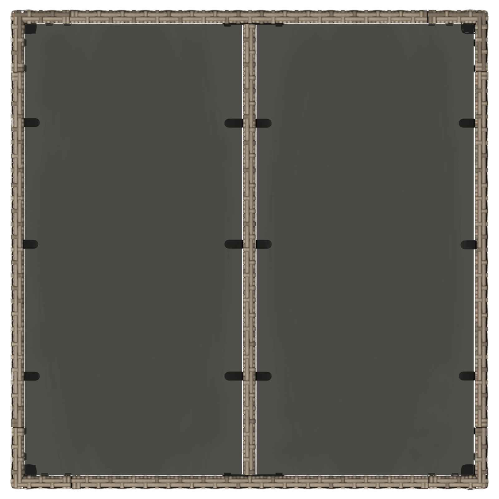 3365385 8 Set de masă pentru grădină 3 pcs Gri și Brown 90 x 90 x 75 cm Set de masă pentru grădină 3 pcs Gri și Brown 90 x 90 x 75 cm - imagine 8