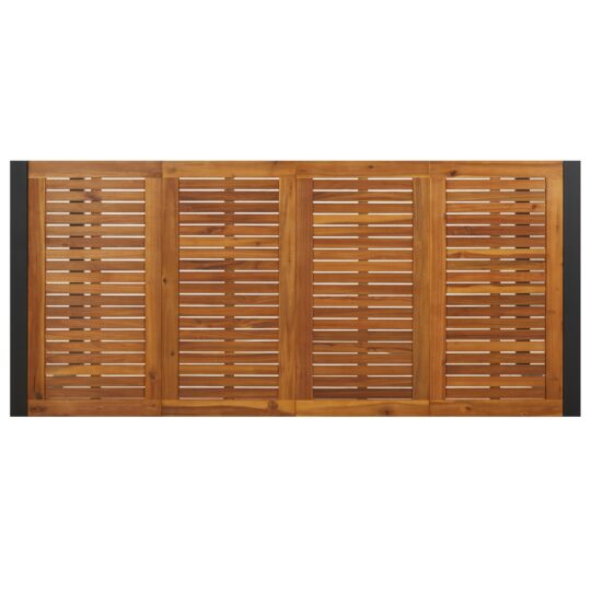 3365486 8 Set de masă pentru grădină 7 pcs Bej și Maro 200 x 80 x 75 cm 3365486 8