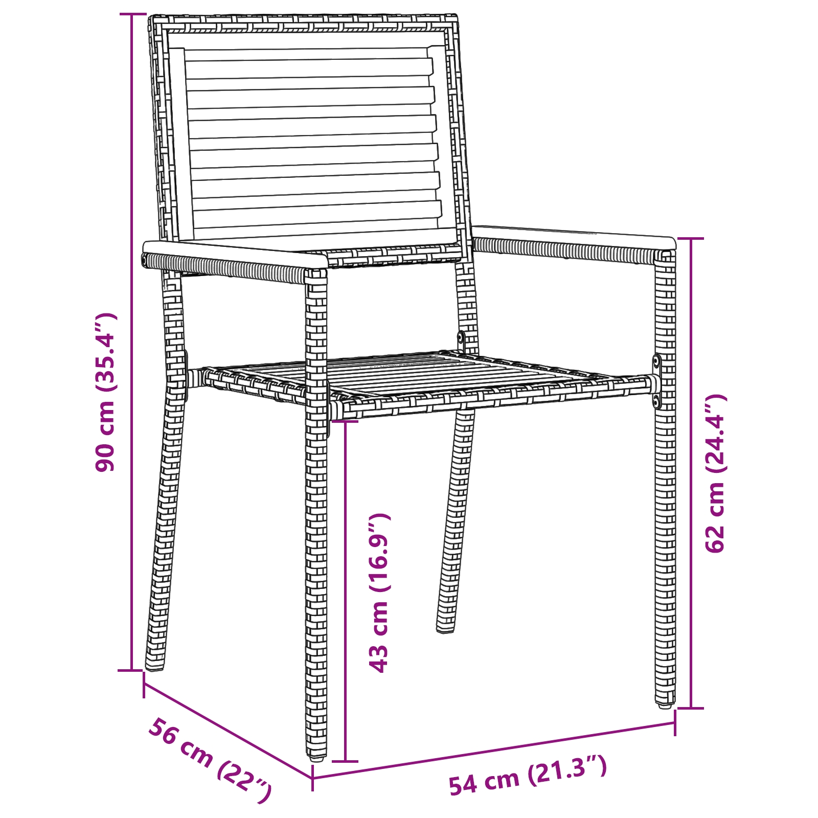 3365495 10 Set masă grădină 5 Piese Bej Ratan Poly Acacia Set masă grădină 5 Piese Bej Ratan Poly Acacia - imagine 10