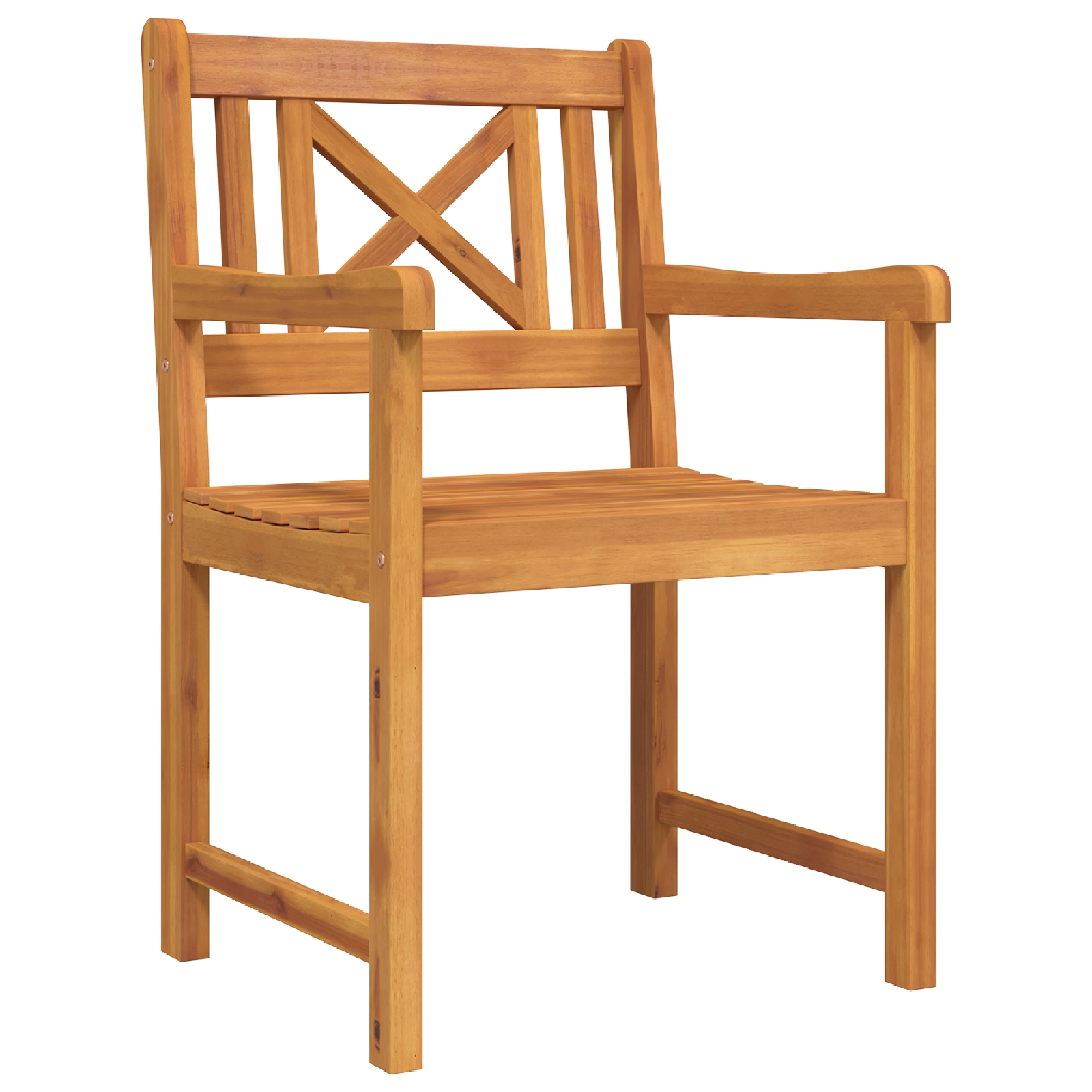 3375651 6 Set de masă pentru grădină 7 pcs Maro lemn masiv de acacia Set de masă pentru grădină 7 pcs Maro lemn masiv de acacia - imagine 6