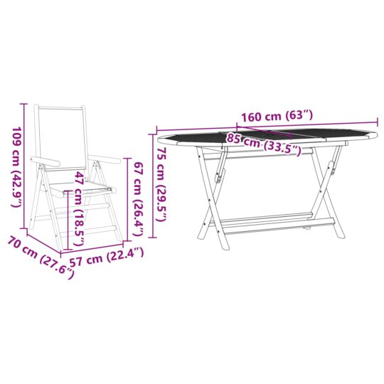 3375745 13 Set de masă pentru grădină 7 pcs Antracit lemn masiv de acacia 3375745 13