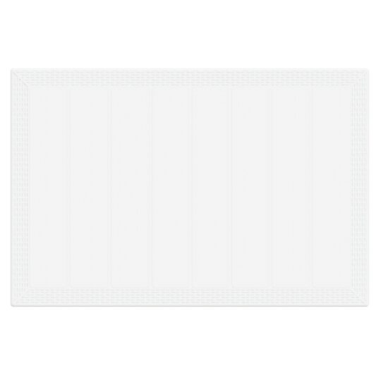 3378564 6 Set de masă pentru grădină 7 pcs Alb Ratan Polt 3378564 6