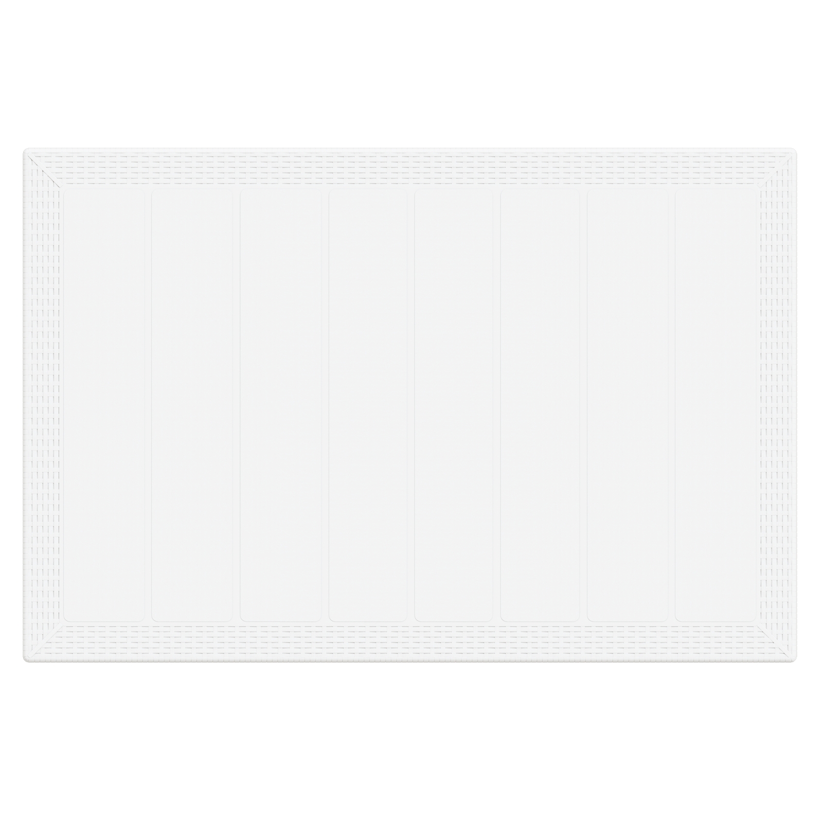 3378564 6 Set de masă pentru grădină 7 pcs Alb Ratan Polt Set de masă pentru grădină 7 pcs Alb Ratan Polt - imagine 6