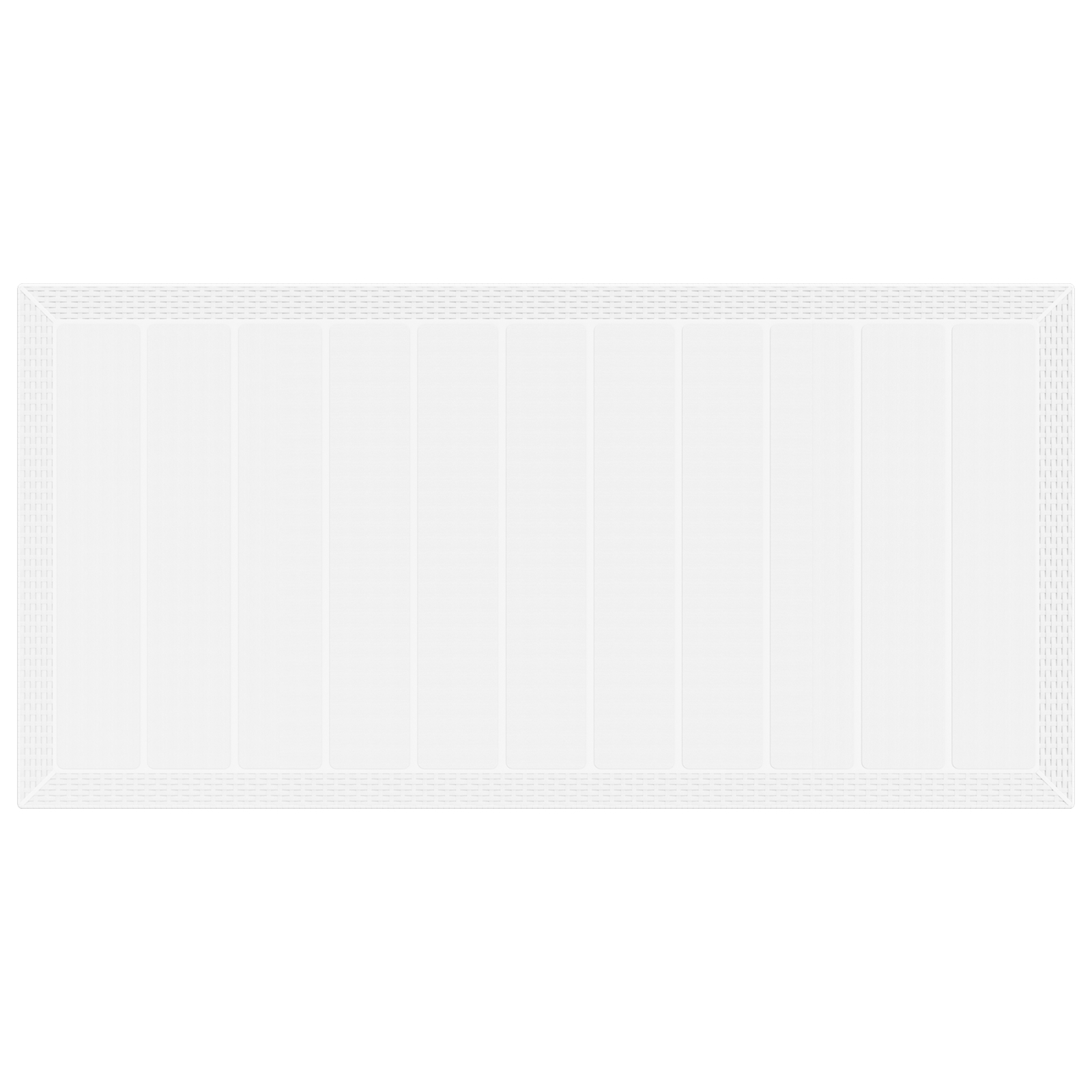 3378583 6 Set de masă pentru grădină 9 pcs Alb Ratan Polt Set de masă pentru grădină 9 pcs Alb Ratan Polt - imagine 6