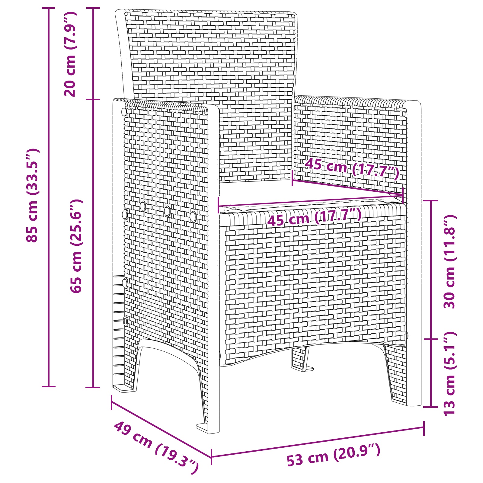 3378708 12 Set de masă pentru grădină 5 pcs Gri deschis Ratan Polt Set de masă pentru grădină 5 pcs Gri deschis Ratan Polt - imagine 12