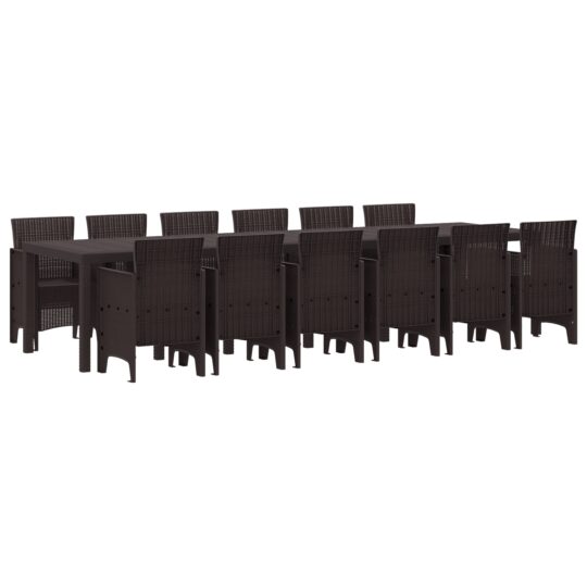 Alternative view of Set de masă pentru grădină 13 pcs Maro Ratan Polt