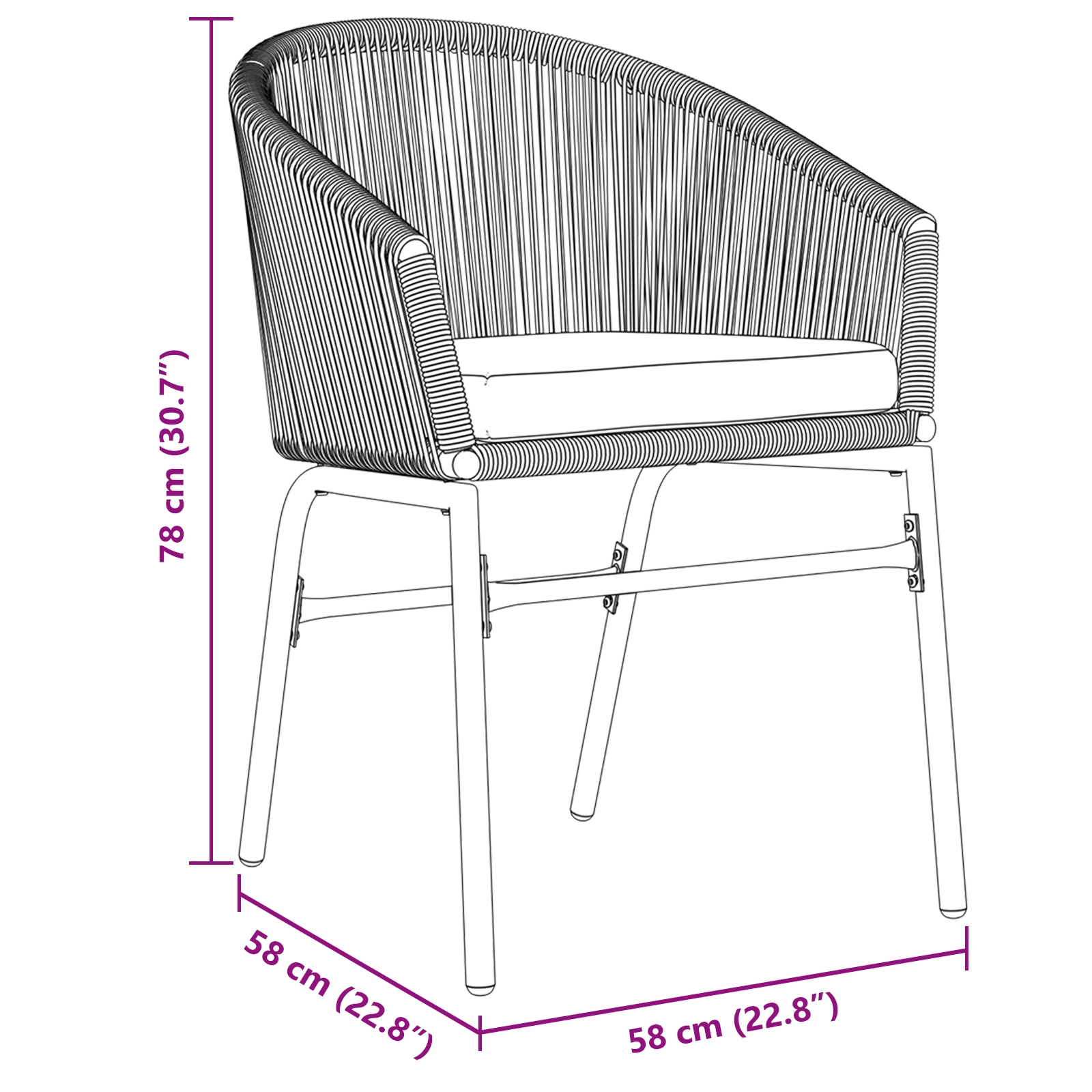 3379365 10 Set de mese de grădină 9 piese gri poli rășină Set de mese de grădină 9 piese gri poli rășină - imagine 10