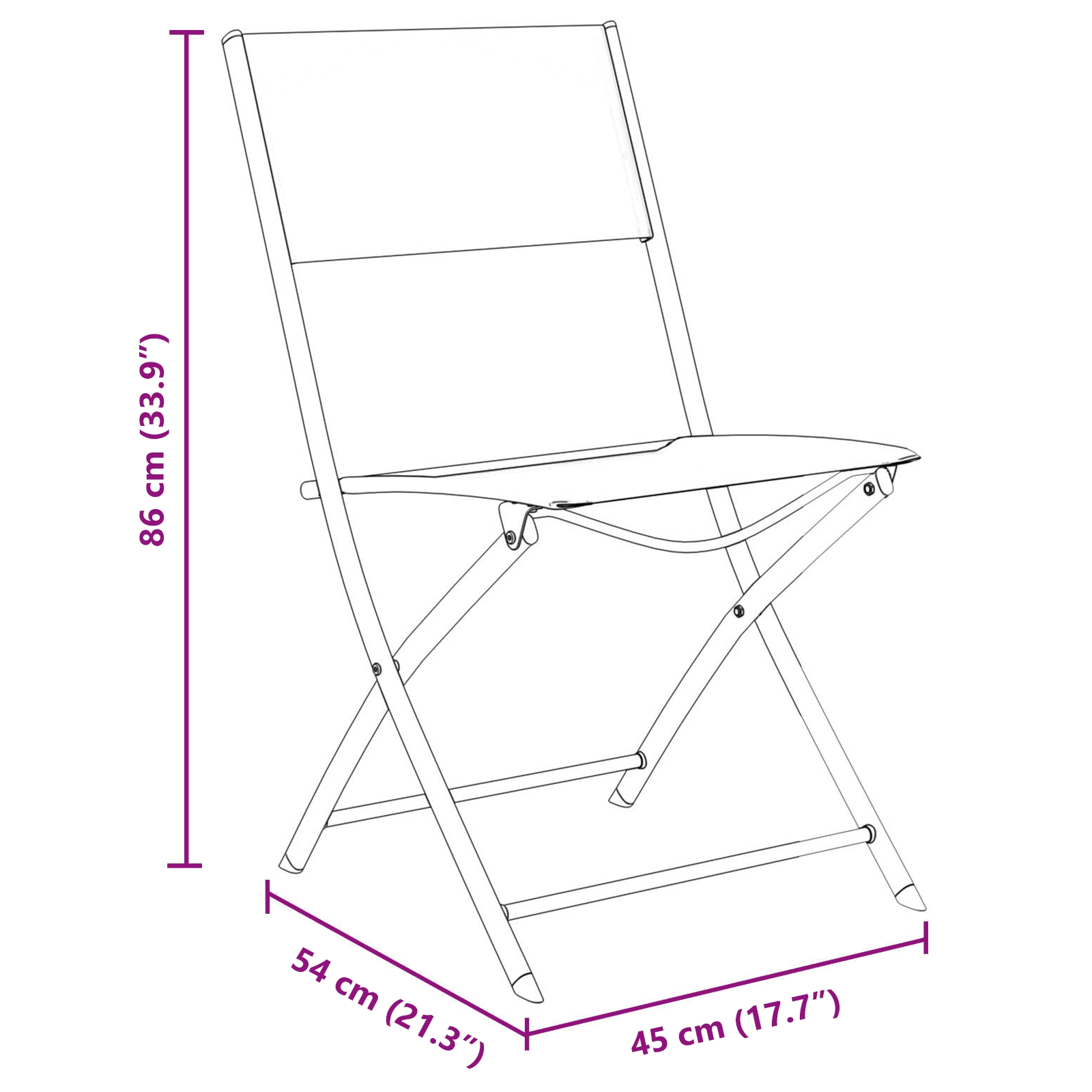 3379373 10 Set de masă pentru grădină 3 pcs Negru Textilene și oțel Set de masă pentru grădină 3 pcs Negru Textilene și oțel - imagine 10
