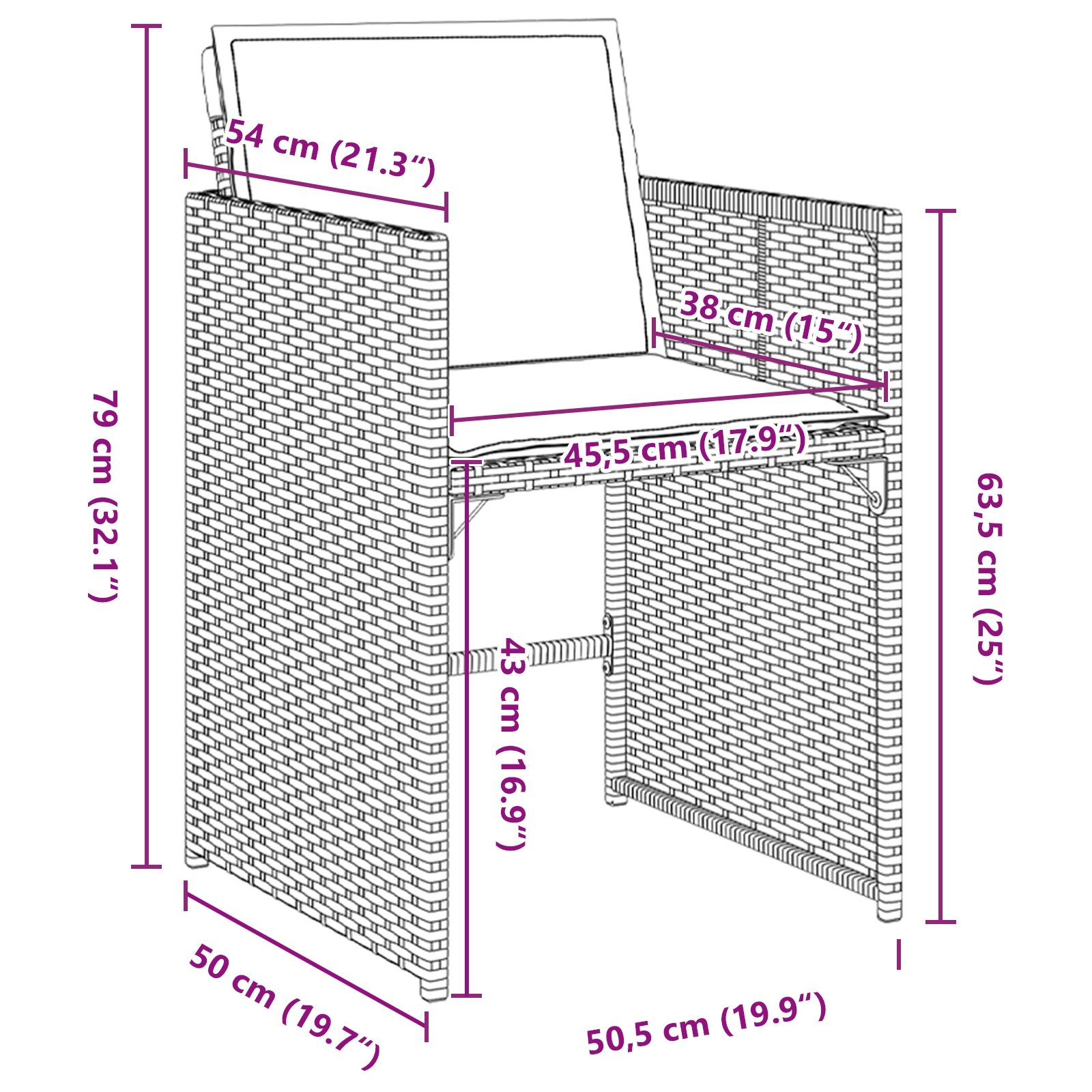 3379992 10 Set de masă pentru grădină 5 pcs Gri deschis Rattan poli Set de masă pentru grădină 5 pcs Gri deschis Rattan poli - imagine 10