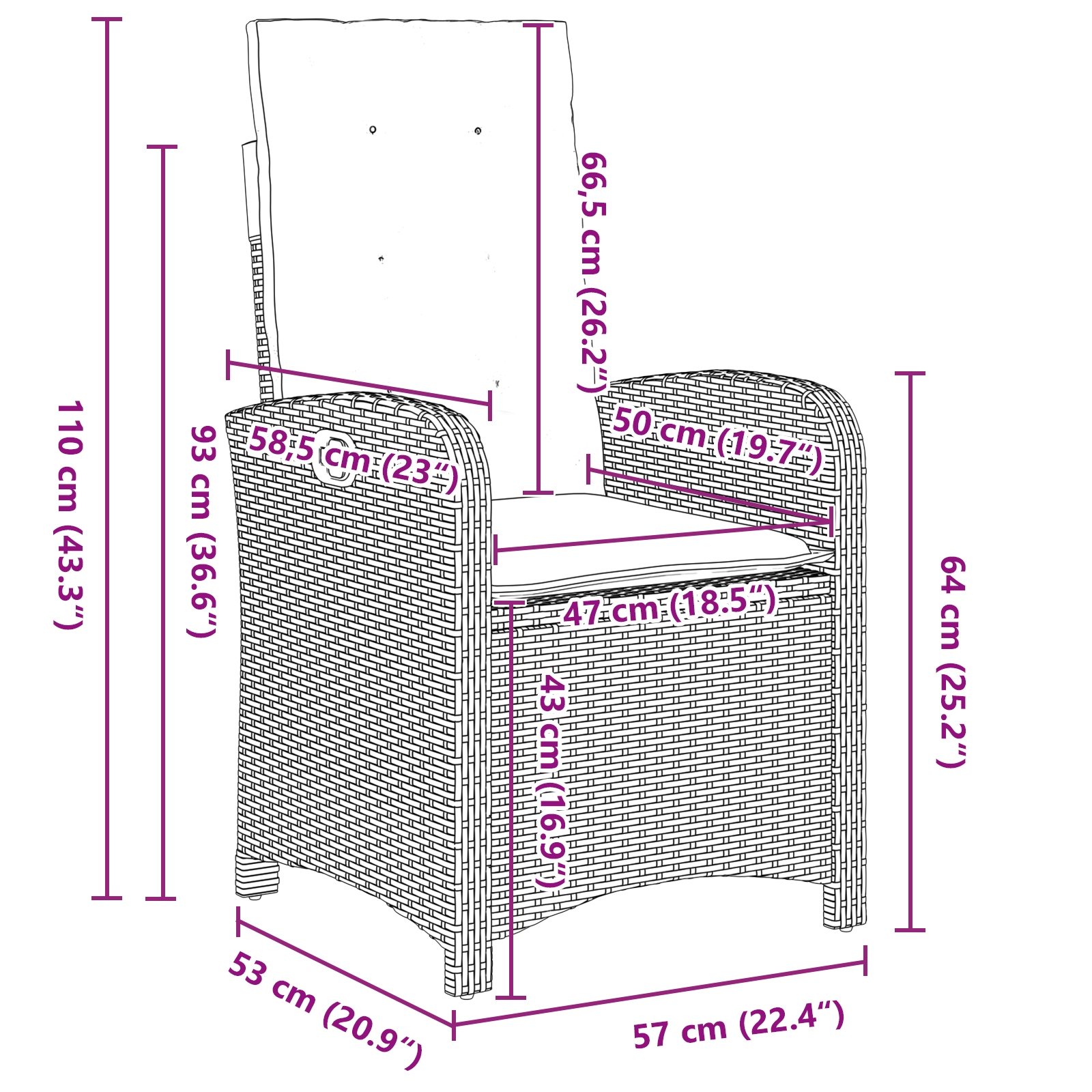 3380279 10 Set de Dining pentru Grădină de 7 Piese cu Perne Gri din Rattan Polimer Set de Dining pentru Grădină de 7 Piese cu Perne Gri din Rattan Polimer - imagine 10