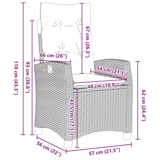 3380390 10 Set de masă pentru grădină 7 pcs Gri poliratan 3380390 10