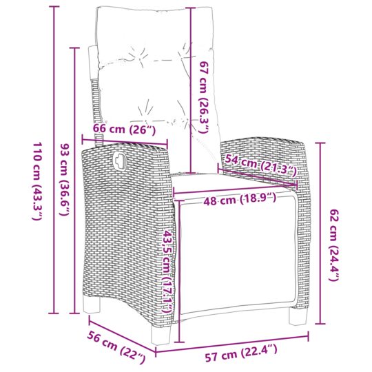 3380439 10 Set de masă pentru grădină 7 pcs Gri poliratan 3380439 10