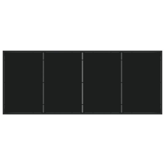 3380860 8 Set de Dining Exterior 7 Piese cu Perne Negru Poliratan 3380860 8