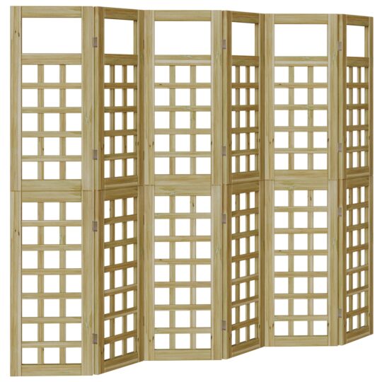 Alternative view of Paravan de intimitate Manual 6 pcs Maro 240 x 180 cm