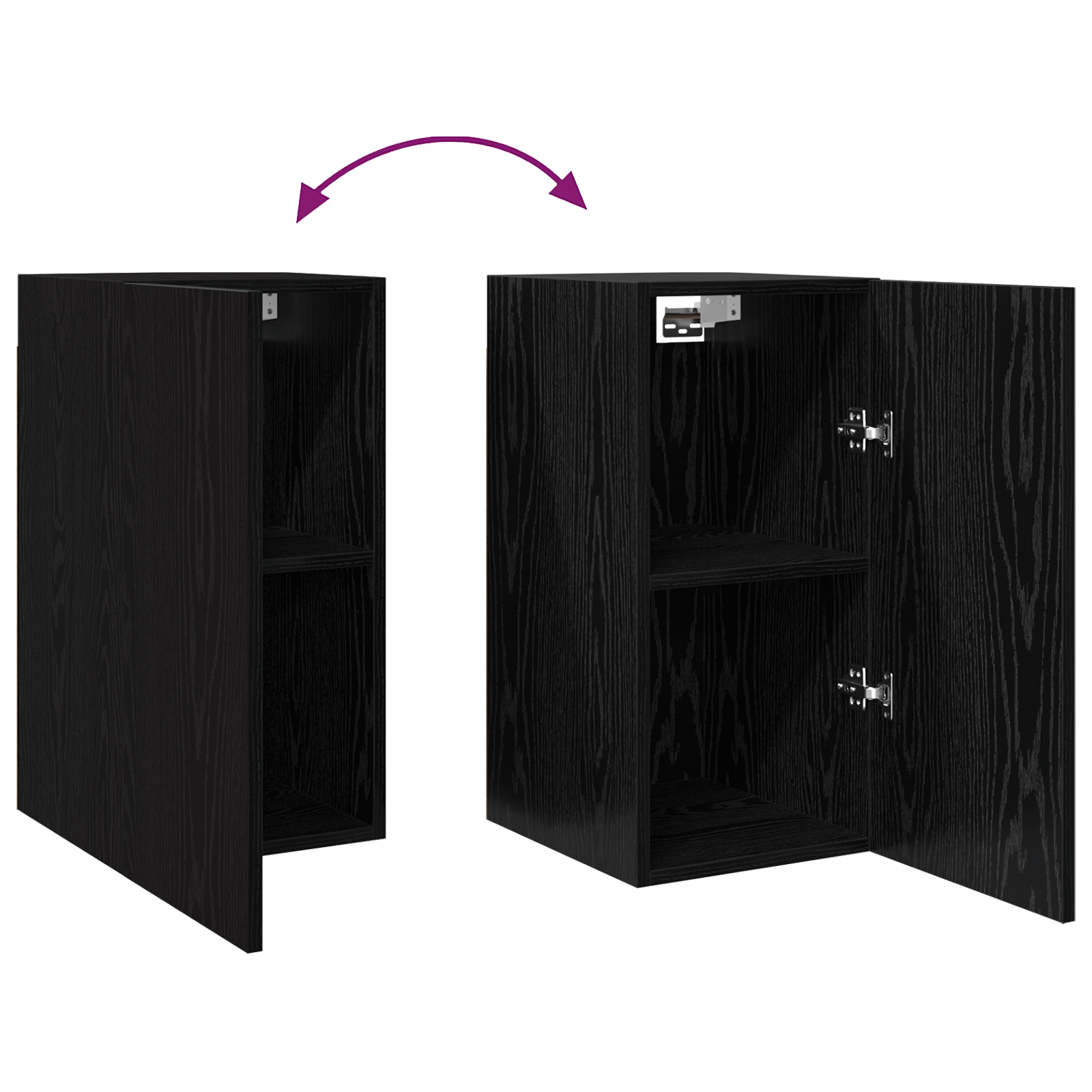 3393145 9 Set comodă TV Pe perete 7 pcs Stejar negru 30.5 x 30 x 60 cm Set comodă TV Pe perete 7 pcs Stejar negru 30.5 x 30 x 60 cm - imagine 9