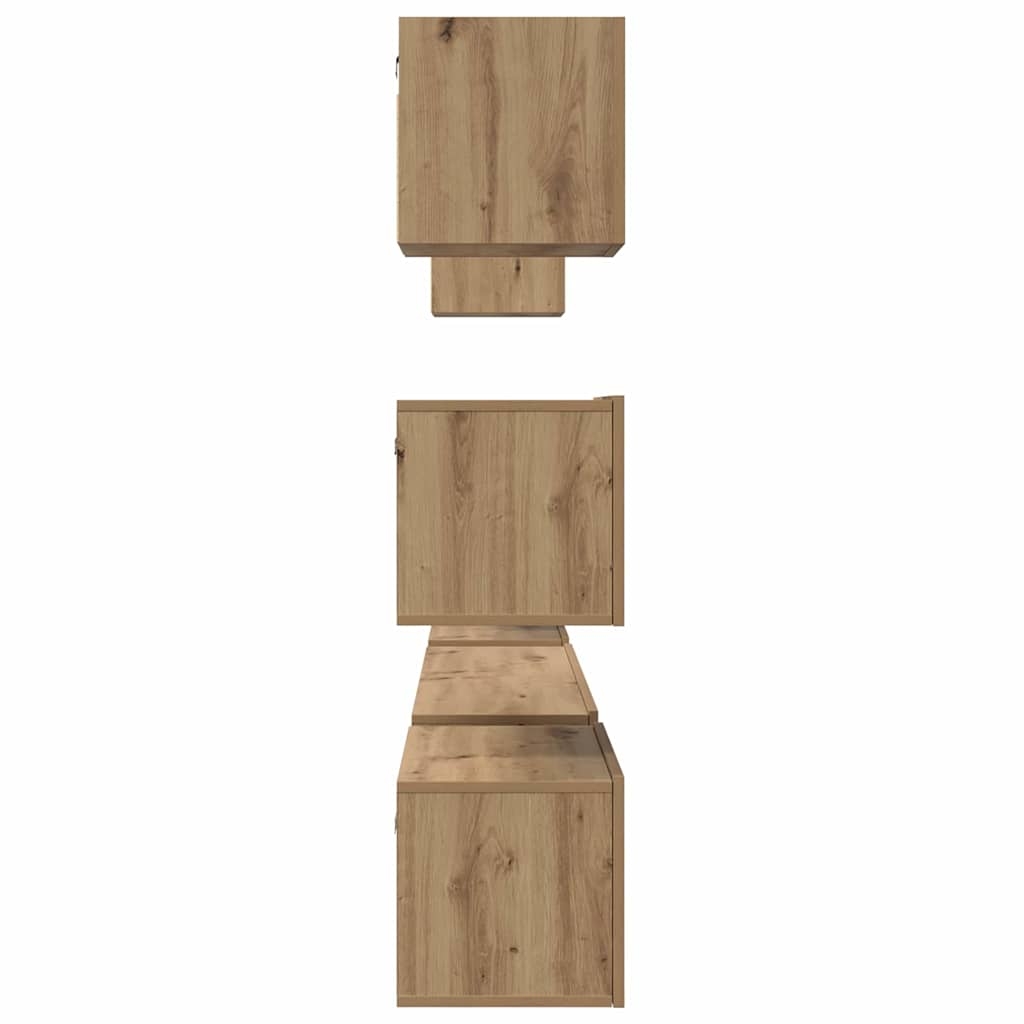 3393155 8 Set comodă TV Pe perete 8 pcs stejar artizanal 60 x 30 x 30 cm Set comodă TV Pe perete 8 pcs stejar artizanal 60 x 30 x 30 cm - imagine 8