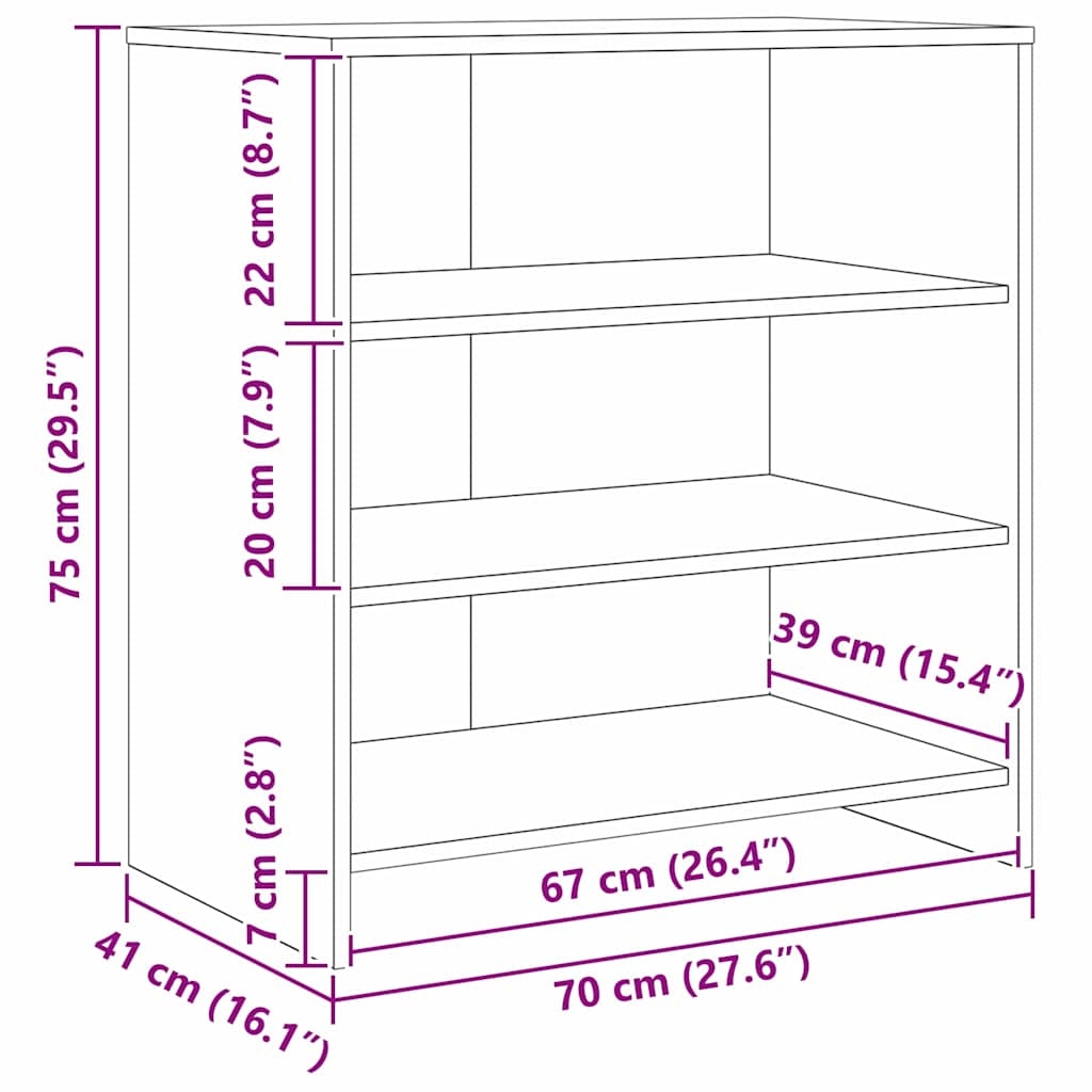 3393156 11 Bufeturi 3 pcs Lemn vechi 70 x 41 x 75 cm Lemn compozit Bufeturi 3 pcs Lemn vechi 70 x 41 x 75 cm Lemn compozit - imagine 11