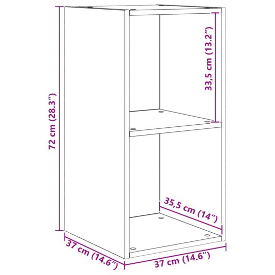 3393222 10 Set comodă TV 4 pcs Lemn vechi 37 x 37 x 142.5 cm Lemn compozit 3393222 10