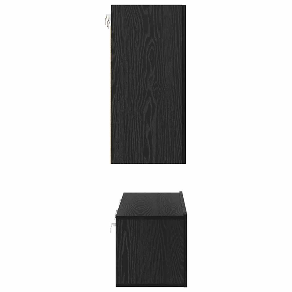 3393304 8 Set comodă TV 6 pcs Stejar negru 60 x 30 x 30 cm Lemn compozit Set comodă TV 6 pcs Stejar negru 60 x 30 x 30 cm Lemn compozit - imagine 8