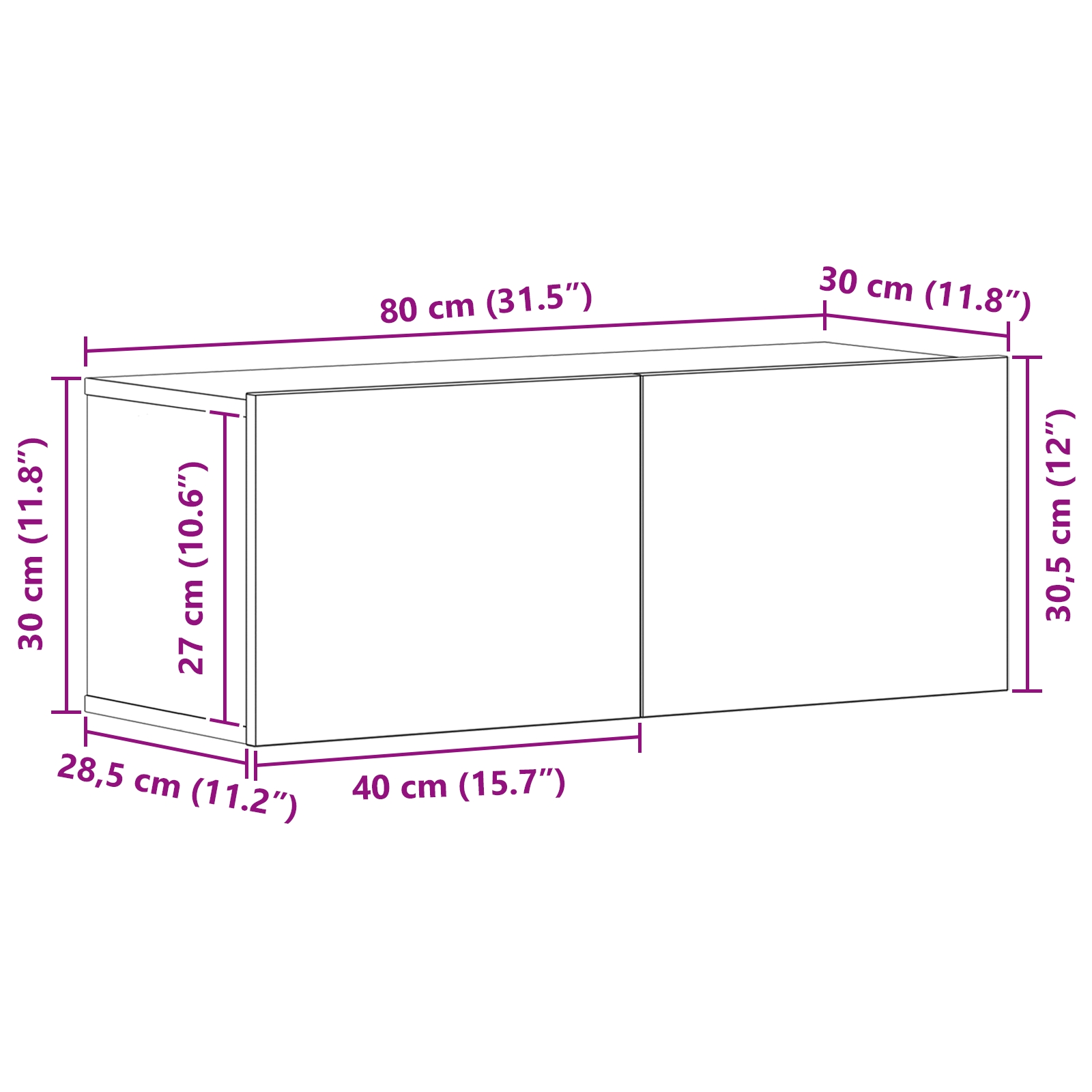 3393310 11 Set comodă TV 8 pcs Stejar negru 80 x 30 x 30 cm Lemn compozit Set comodă TV 8 pcs Stejar negru 80 x 30 x 30 cm Lemn compozit - imagine 11