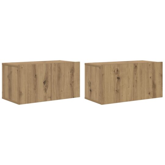 3393353 6 Set comodă TV Pe perete 8 pcs stejar artizanal 60 x 30 x 30 cm 3393353 6