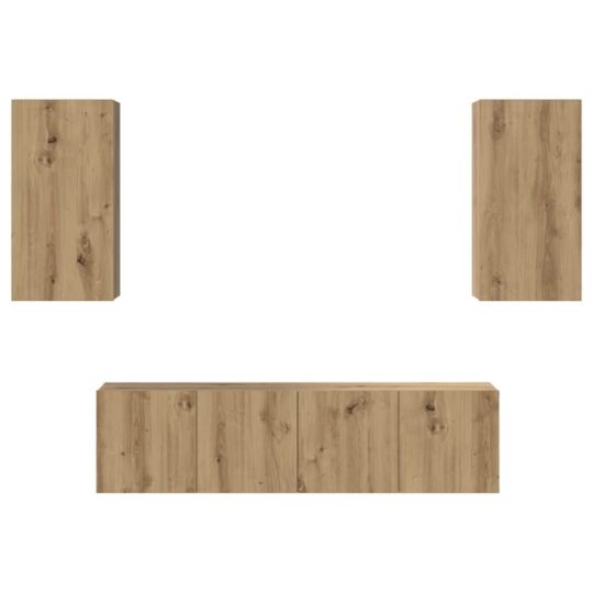 3393374 7 Set comodă TV Pe perete 4 pcs stejar artizanal 60 x 30 x 30 cm 3393374 7
