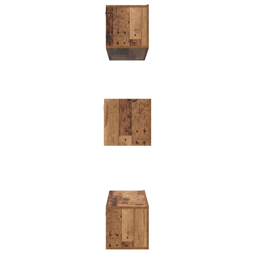 3393399 8 Set comodă TV 6 pcs Lemn vechi 60 x 30 x 30 cm Lemn compozit Set comodă TV 6 pcs Lemn vechi 60 x 30 x 30 cm Lemn compozit - imagine 8