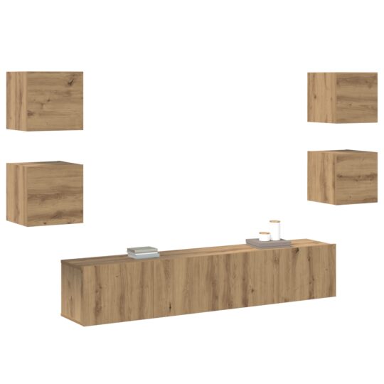 3393419 3 Cabinet TV 6 pcs Maro 160 x 30 x 30 cm Lemn compozit 3393419 3