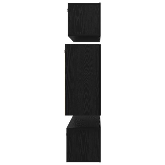 3393433 10 Set Dulapuri TV Pe perete 6 pcs Stejar negru 80 x 30 x 30 cm 3393433 10