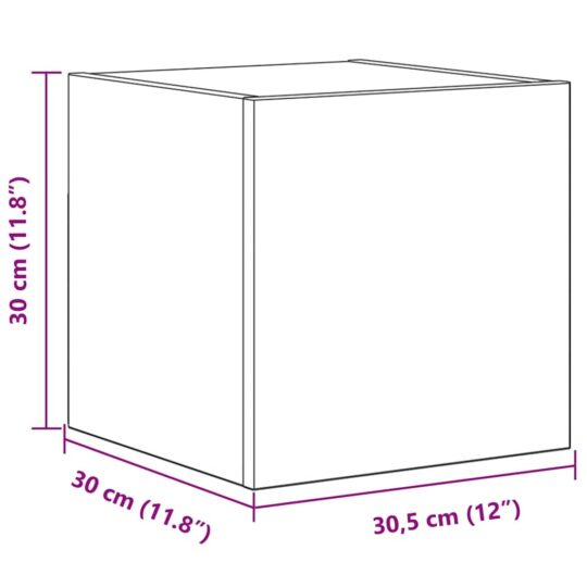 3393435 13 Set comodă TV 4 pcs Lemn vechi 80 x 30 x 30 cm Lemn compozit 3393435 13