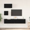 3393436 1 Set comodă TV 4 pcs Stejar negru 80 x 30 x 30 cm Lemn compozit 3393436 1