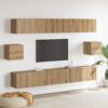 3393440 1 Set comodă TV Pe perete 6 pcs Artizanat vechi 100 x 30 x 30 cm 3393440 1
