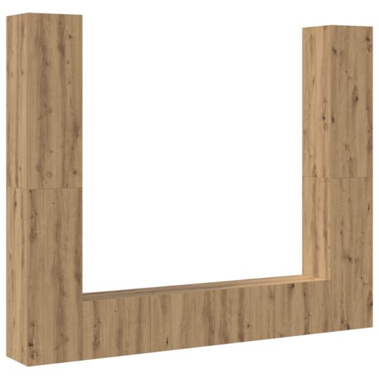 3393449 2 Cabinet TV 6 pcs Maro 221 x 30 x 180 cm Lemn compozit 3393449 2